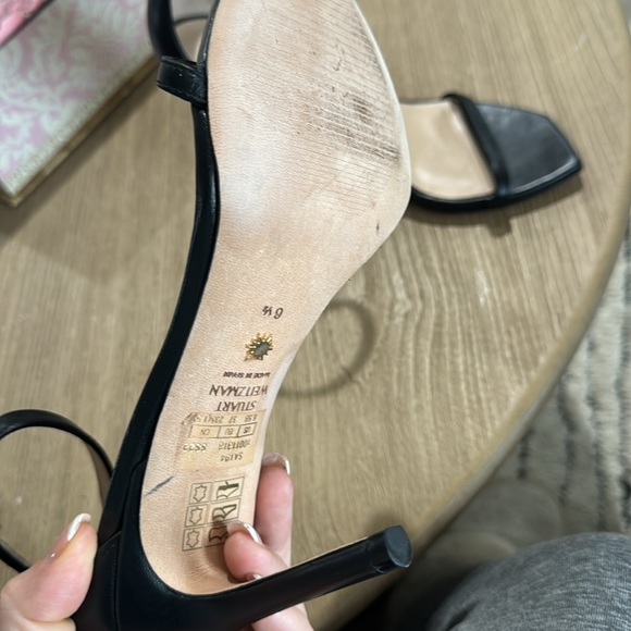 Stuart weitzman 6 1/2 worn three times, too high for me - Picture 2 of 4